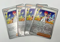 Crispin Reverse Holo 133/142 4x x4 Pokemon Cards 2024 Stellar Crown Playset - Image 1