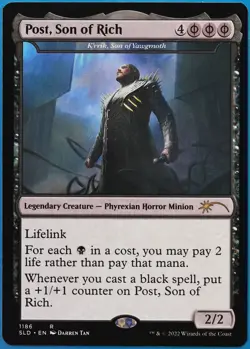 Post Son of Rich | K'rrik Son of Yawgmoth (Secret Lair Promo) MINT CARD (511501) - Image 1