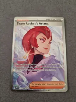 Pokemon TCG Team Rockets Ariana Card 237/182 Destined Rivals Full Art NM - Image 1