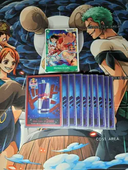 One Piece Tcg Red Bull Double Don Event Don Deck Amd Stamped Luffy Card - Image 1