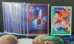 One Piece Tcg Red Bull Double Don Event Don Deck Amd Stamped Luffy Card - Image 2