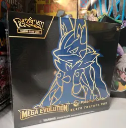 Pokemon Center Exclusive Mega Evolution Lucario Elite Trainer Box (ETB) Sealed - Image 2
