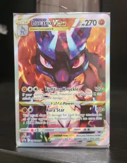 Pokemon TCG Lucario VSTAR SWSH291 Crown Zenith Promo Factory Sealed, Near Mint - Image 1