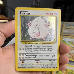 Pokemon Chansey Base Set 3/102 Holo Rare 1999 Wizards 120 HP - Image 1