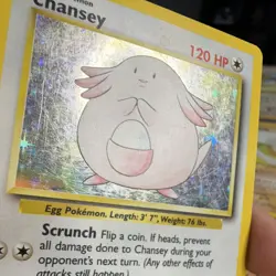 Pokemon Chansey Base Set 3/102 Holo Rare 1999 Wizards 120 HP - Image 2