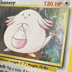 Pokemon Chansey Base Set 3/102 Holo Rare 1999 Wizards 120 HP - Image 3