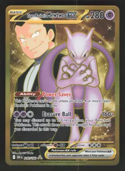 Team Rocket's Mewtwo ex 240/182 Pokemon TCG Destined Rivals NM - Image 1
