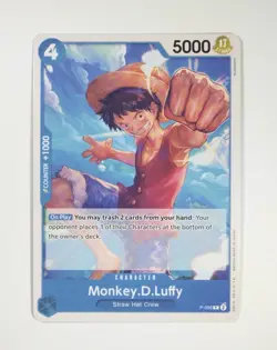 Monkey D. Luffy P-055 Promo - Blue - Straw Hat Crew - One Piece Card Game | NM - Image 2