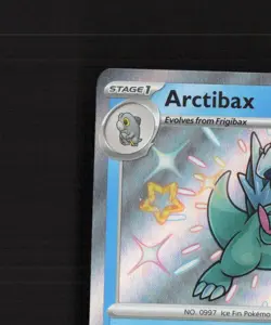 Arctibax 129/091 Paldean Fates Shiny Holo Rare Pokemon Card NM - Image 3