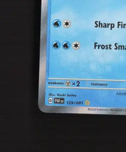 Arctibax 129/091 Paldean Fates Shiny Holo Rare Pokemon Card NM - Image 5