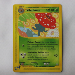 Vileplume 43/147 - Aquapolis Rare vintage LP Pokemon Card - Plus 1ed Dark holo - Image 1