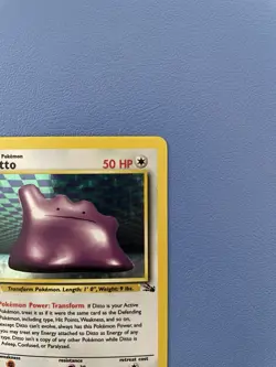 Ditto 3/62 Unlimited Holo Rare Fossil Pokemon Card - Lightly Played - Image 4