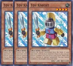 Yugioh - Toy Knight x 3 - 1st Edition NM - Plus Free Holographic Card - Image 1