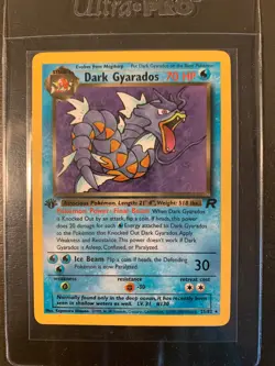 Dark Gyarados Team Rocket Set 25/82 1st Edition Pokemon TCG Card - Vintage - Image 1