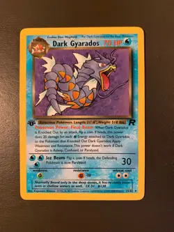Dark Gyarados Team Rocket Set 25/82 1st Edition Pokemon TCG Card - Vintage - Image 2