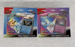 Pokemon TCG Prismatic Evolutions Tech Sticker 3packs blister. Lot of 2 blisters - Image 1