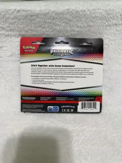 Pokemon TCG Prismatic Evolutions Tech Sticker 3packs blister. Lot of 2 blisters - Image 3