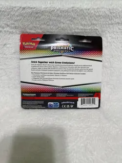 Pokemon TCG Prismatic Evolutions Tech Sticker 3packs blister. Lot of 2 blisters - Image 5