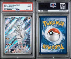 PSA 9 MINT N’s Reshiram #167, 2025 Pokemon Journey Together , JTG EN - Image 1