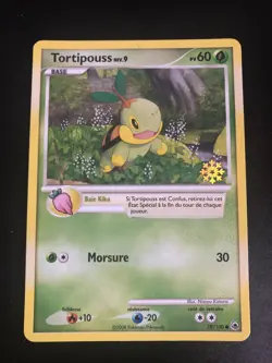 TORTIPOUSS FLOCON DE NEIGE - POKEMON 78/100 DIAMANT ET PERLE EXCELLENT ETAT FR - Image 1