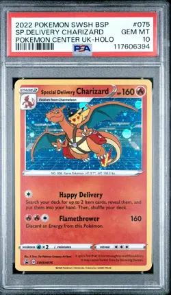 Pokemon Special Delivery Charizard SWSH075 Promo PSA 10 Sword & Shield Promo - Image 1