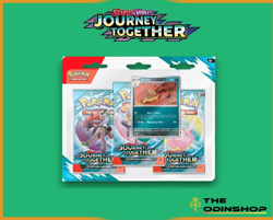 Pokemon TCG Journey Together 3-Pack Blister - Scrafty Promo Factory Sealed New - Image 1