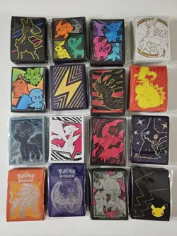 Pokemon TCG Various Sets ETB Deck Sleeves Sealed (Lot Of 16) - Image 1