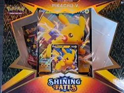 Pokemon TCG: Shining Fates Pikachu V Collection Box Brand New - Image 1