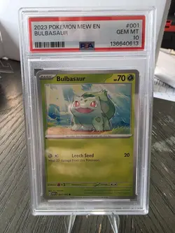 Pokemon Tcg Psa 10 Bulbasaur Scarlet & violet 151 001/165 - Image 1