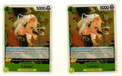 Set Of 2 S-Snake OP13-114 Foil Rare One Piece Trading Card - Image 3