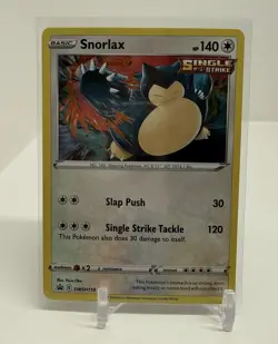 Snorlax SWSH119 Promo SWSH Black Star Pokemon TCG Holo Card NM - Image 1
