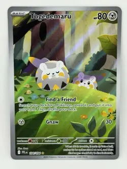 Pokemon TCG Togedemaru 104/94 Phantasmal Flames Illustration Rare NM Card - Image 1
