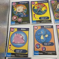 Vintage 1999 Pokemon Cards Poke Trivia Burger King Cards Toys - Lot of 17 - Image 2