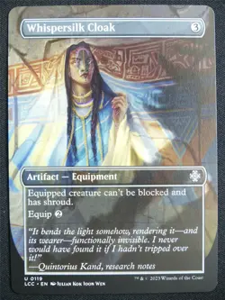 Whispersilk Cloak Borderless - LCC - Mtg Card #23M - Image 1
