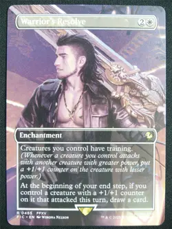 Warrior's Resolve Borderless - FIC - Mtg Card #1ZX - Image 1