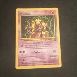 Pokemon Mewtwo 14/53 Wotc Promo Basic Psychic 70 HP English TCG Card Stock - Image 1