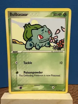Pokemon TCG Bulbasaur 45/100 Non-Holo EX Crystal Guardians Card LP Condition - Image 1