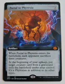 Portal to Phyrexia (Extended Art) Brothers' War NM MTG - Image 1