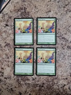 Utopia Sprawl x4 4x 2006 Dissension PLAYSET Green Common Enchantment MTG Played - Image 2