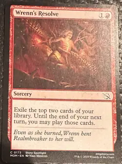 Wrenn's Resolve March of the Machine Regular Mtg Magic The Gathering - Image 1