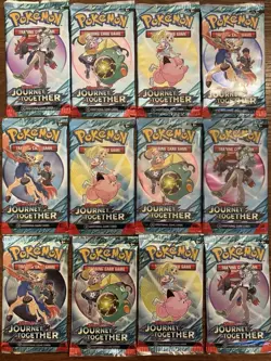 12x Pokemon Scarlet & Violet Journey Together NEW SEALED Booster Pack English - Image 1
