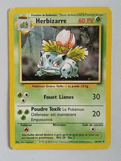 Carte pokemon FRANCAIS Herbizarre (BS 30) Set de Base [PLAYED] 25.05.2025A - Image 1