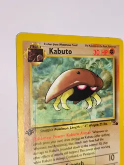 Kabuto ® Fossil 50/62 ® Comune ® Pokemon ® 1ª EDIZIONE Inglese #Kabutoking Good- - Image 4