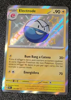 POKEMON ELECTRODE 134/091 DESTINO DI PALDEA ITA FRESH PACK HOLO SHINY - Image 1