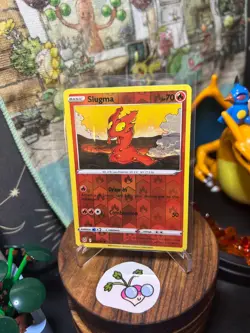 Pokemon TCG - Slugma (Reverse Holo) - Lost Origin - 21/196 - Common - Image 1