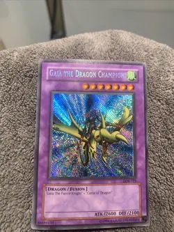 Gaia the Dragon Champion LOB-125 Ultra Rare Yu-Gi-Oh Card – LP-MP - Image 3