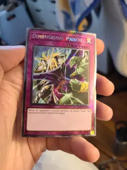 Yugioh Dimensional Prison RA04-EN132 1st Platinum Secret Rare - Image 1