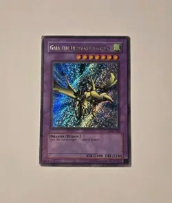Yugioh Gaia the Dragon Champion LOB-125 Secret Rare Ultra Name Misprint HP - Image 1
