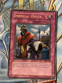 Yugioh Imperial Order PSV-104 Unlimited Secret Rare Reverse Holo DMG - Image 1