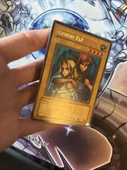 Yugioh Gemini Elf LON-000 Secret Rare REVERSE FOIL ERROR Unlimited HP/DMG (WNU) - Image 2